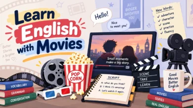 یادگیری زبان با فیلم