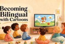 دوزبانه شدن با کارتون
