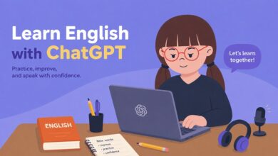 آموزش زبان انگلیسی با ChatGPT